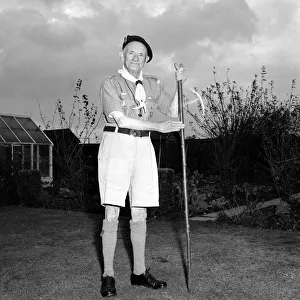 00185 Prints: William Phillips aged 85 seen here in 1959 then one of the United Kingdoms oldest Scouts