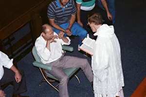Southend Prints: William Ramsey from Southend-on-Sea in the UK being exorcised by Bishop Robert McKenna