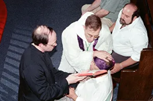 William Ramsey from Southend-on-Sea in the UK being exorcised by Bishop Robert McKenna