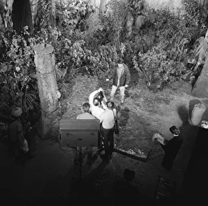 Sound Prints: William Russell (Ian) seen here during a fight scene being filmed at the BBC Ealing