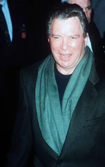 Scarves And Shawls Prints: William Shatner American actor at film premiere 1995 Star Trek