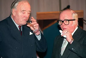 Baron Prints: William Whitelaw Conservative MP January 1990 With Sir Richard Attenborough