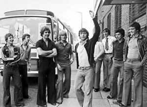 00432 Prints: Willie Johnston of West Bromwich Albion tries the flamenco dance before the club