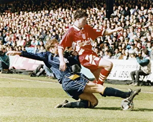 Tackle Prints: Wimbledon 1 v Liverpool 1. Premier League match at Selhurst Park, London