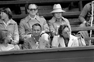 00069 Prints: Wimbledon 1980. 7th day. Martina NavratilovaIs sister, her father