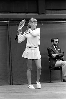 Wimbledon 1981: Singles: Good win for Sue Barker against Miss B. Bunge