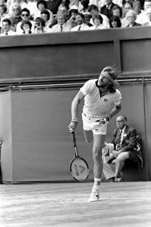 Wimbledon 8th Day: Frawley on Mayotte: Bjorn Borg in action today against McNamara