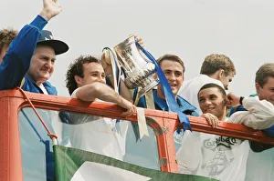 Homecoming Prints: The Wimbledon Football Team, FA Cup Winners 1988 pictured during their victorious