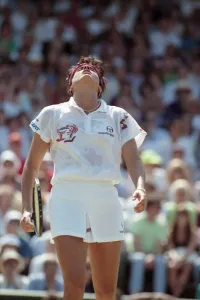 Wimbledon Ladies Tennis Final. Steffi Graf v. Gabriella Sabatini. July 1991 91-4293-153