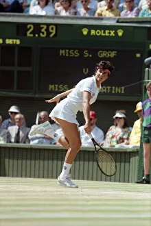 Wimbledon Ladies Tennis Final. Steffi Graf v. Gabriella Sabatini. July 1991 91-4293-180