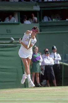 00014 Prints: Wimbledon. Steffi Graf, Gabrilella Sabatini Action and Andre Agassi Marry Ho fernandez