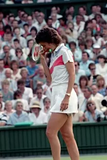 Images Dated 30th June 1988: Wimbledon. Steffi Graf (Women Singles Winner) v. Pam Shriver. June 1988 88-3518-095