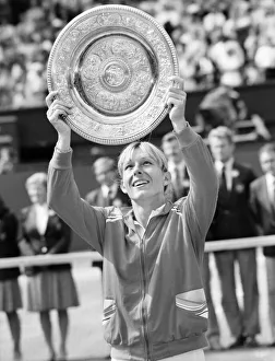 00070 Prints: Wimbledon Tennis 1982: 12th Day: Womenes Final: Navratilova vs. Lloyd