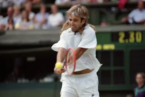 Wimbledon Tennis. Andre Agassi. July 1991 91-4218-064