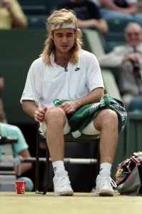 Wimbledon Tennis. Andre Agassi. July 1991 91-4261-115