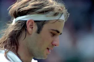 Wimbledon Tennis. Andre Agassi. July 1991 91-4218-009