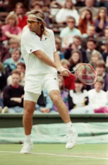 Wimbledon Tennis. Andre Agassi. July 1991 91-4178-040