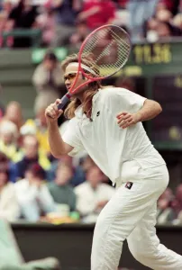 Wimbledon Tennis. Andre Agassi. July 1991 91-4178-001