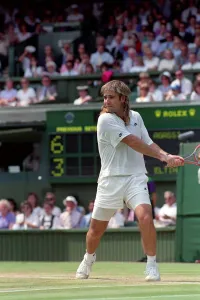 Wimbledon Tennis. Andre Agassi in action. July 1991 91-4218-037