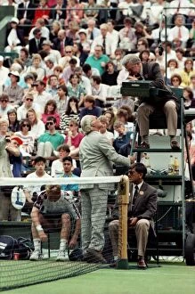 Images Dated 1st July 1991: Wimbledon Tennis. Boris Becker. July 1991 91-4178-139
