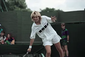 Wimbledon Tennis. Brenda Schultz in action. July 1991 91-4184-056