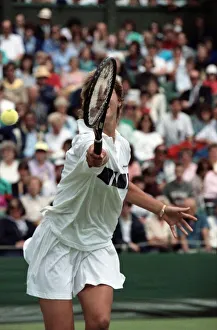 Wimbledon Tennis. Brenda Schultz in action. July 1991 91-4184-045