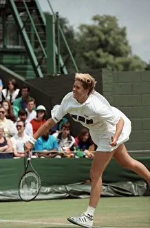 Wimbledon Tennis. Brenda Schultz in action. July 1991 91-4184-043