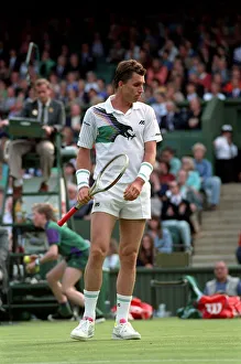 Wimbledon Tennis Championships. Ivan Lendl in action. June 1991 91-4117-149