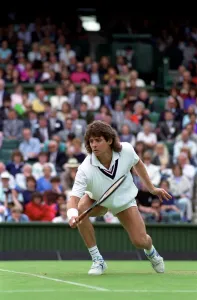 Wimbledon Tennis Championships. Kelly Evernden in action. June 1991 91-4117-162