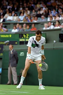 Wimbledon Tennis Championships. Ivan Lendl in action. June 1991 91-4117-161