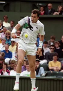 Wimbledon Tennis Championships. Ivan Lendl in action. June 1991 91-4117-132