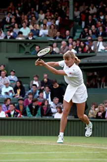 Wimbledon Tennis Championships. Steffi Graf in action. June 1991 91-4117-232