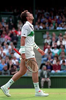 Wimbledon Tennis Championships. Ivan Lendl in action. June 1991 91-4117-147