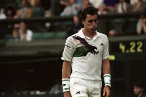 Wimbledon Tennis Championships. Ivan Lendl in action. June 1991 91-4117-138