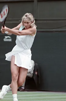 Wimbledon Tennis. Chris Evert. July 1988 88-3421-015