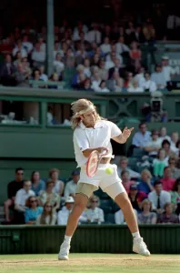 Wimbledon Tennis. Men s: Andre Agassi v. David Wheaton