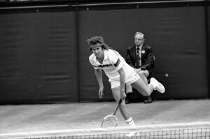 Images Dated 4th July 1981: Wimbledon Tennis: Mens Finals 1981: John McEnroe v. Bjorn Borg