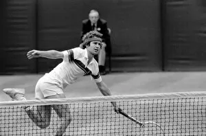 Images Dated 4th July 1981: Wimbledon Tennis: Mens Finals 1981: John McEnroe v. Bjorn Borg