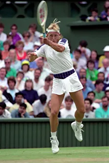 Wimbledon Tennis. Navratilova. July 1991 91-4197-232