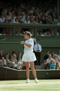 Wimbledon Tennis. Womens Semi Final: Gabriella Sabatini v. Jennifer Capriati