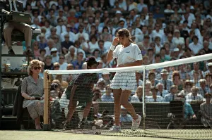 Wimbledon Tennis. Womens Semi Final: Gabriella Sabatini v. Jennifer Capriati