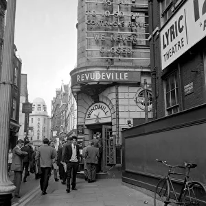 The Windmill theatre on the day it was announce it will close. October 1964