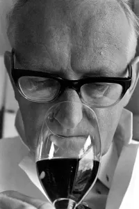 Wine Prints: Wine Taster sampling the latest consignment of red wine from the Beaujolais region of