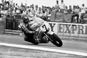 Leathers Prints: Winner of the John Player Grand Prix, World Champion Barry Sheene in action