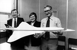 Images Dated 6th July 1984: Winners of the Evening Chronicle competition to win a flight on Concorde in August 1984