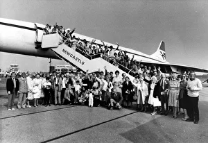 Winners of the Evening Chronicle competition to win a flight on Concorde in August 1984