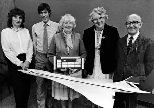 Winners of the Evening Chronicle competition to win a flight on Concorde in August 1984