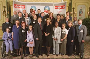 Winners of The Mirror Pride of Britain Awards May 1999 at the Dorchester Hotel, London
