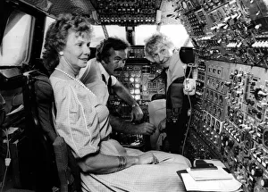 Pilot Prints: Winners of the Sunday Sun competition to win a flight on Concorde in August 1984