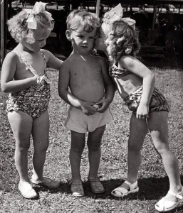 Winners in the Water Babies competition at the East Grinstead Carnival at Brooklands Park